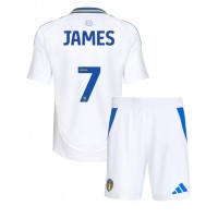 Maglia Calcio Leeds United Daniel James #7 Prima Divisa Bambino 2024-25 Manica Corta (+ pantaloncini)